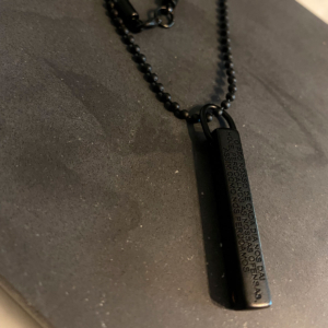 Corrente Masculina Ródio Negro Burgos