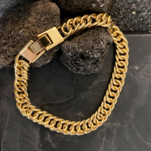 Pulseira Masculino Turim Banho Ouro
