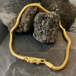 Pulseira Masculino Barcelona Banho Ouro