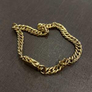 Pulseira Masculino Ravena Banho Ouro